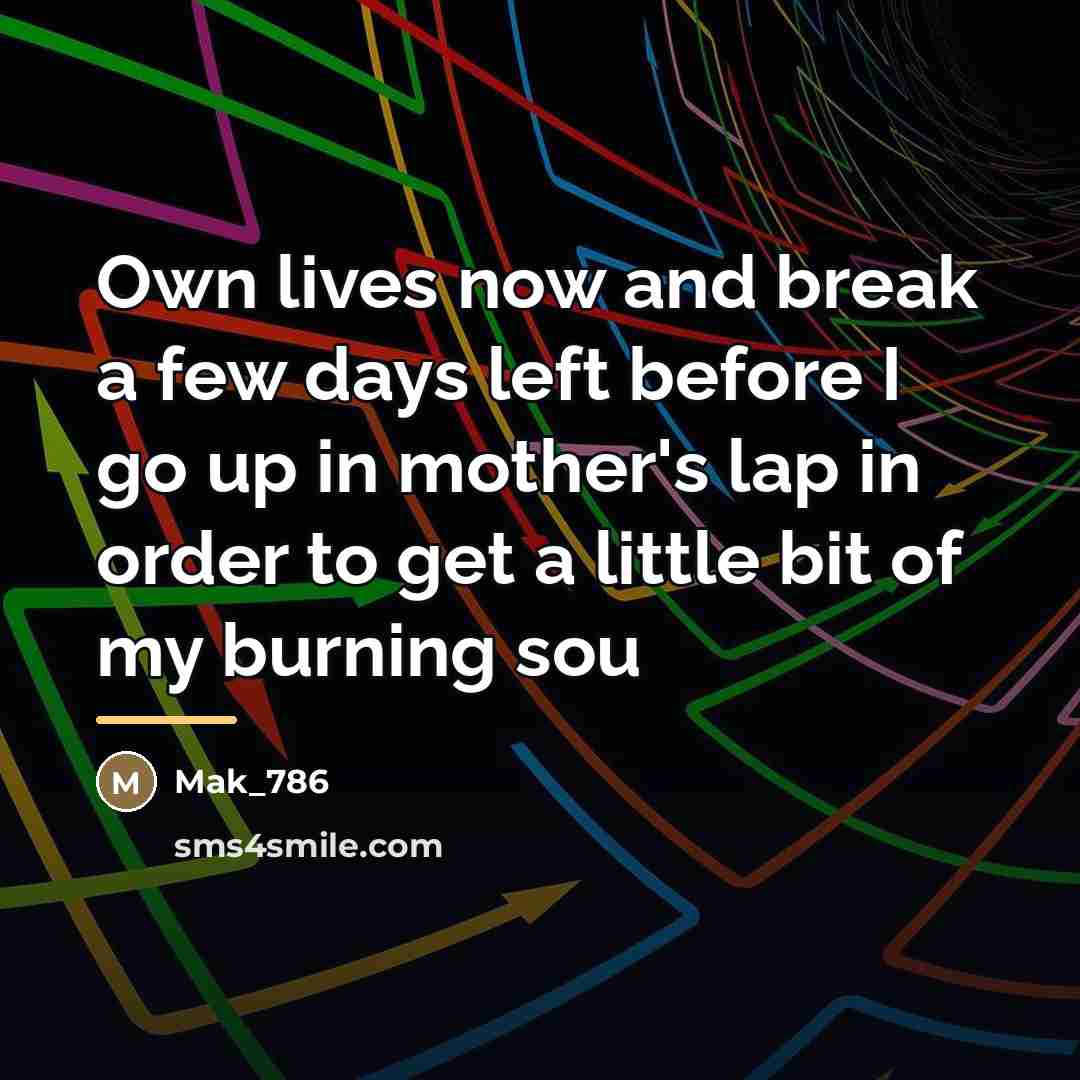 “Own lives now and break a few days left before…” quote by Mak_786