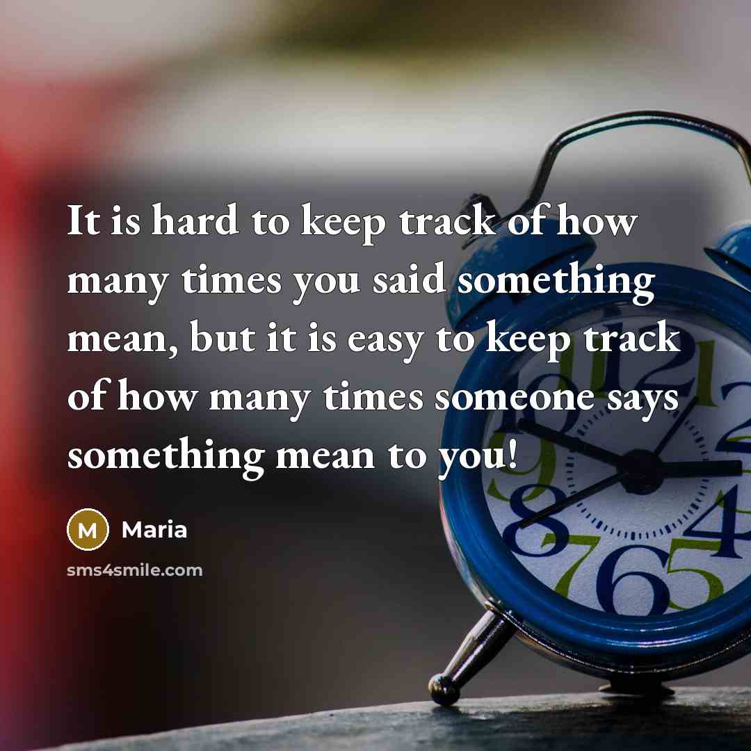 “It is hard to keep track of how many times…” quote by Maria