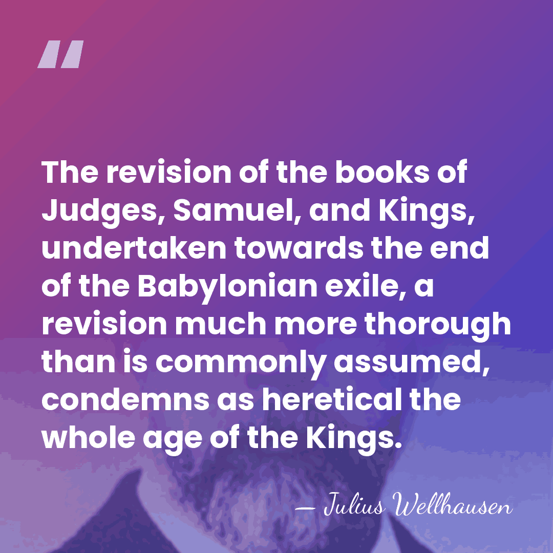 The revision of the books of Judges, Samuel, and Kings, undertaken towards&hellip; - Julius Wellhausen