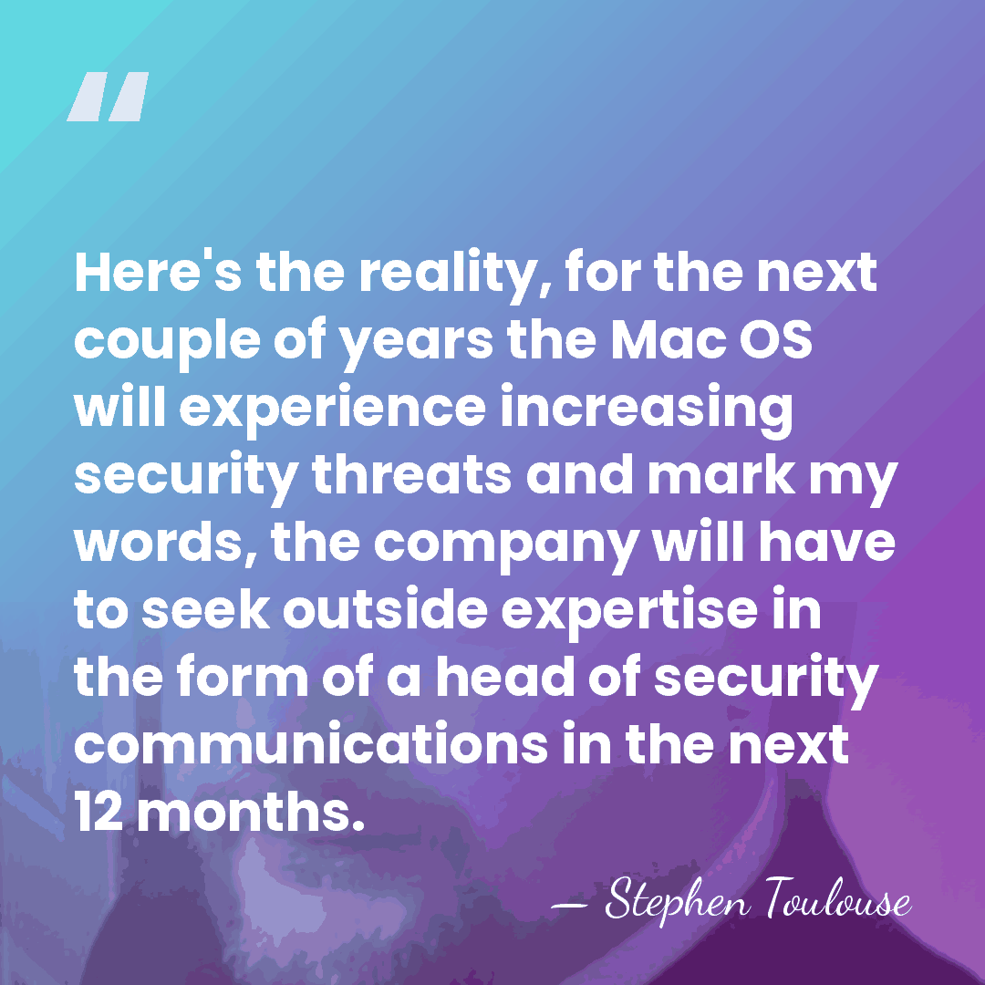 Here's the reality, for the next couple of years the Mac OS&hellip; - Stephen Toulouse