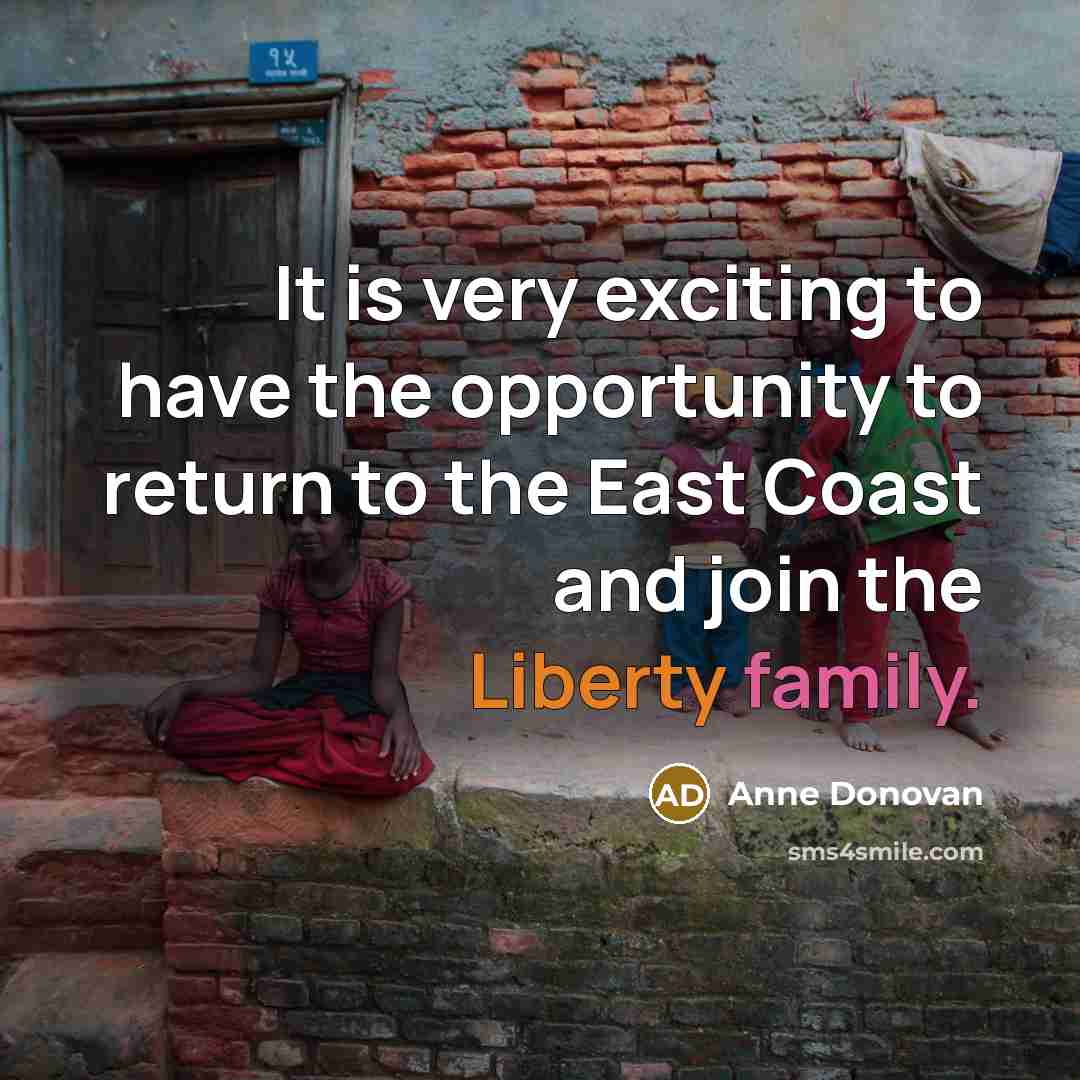 “It is very exciting to have the opportunity to return…” quote by Anne Donovan