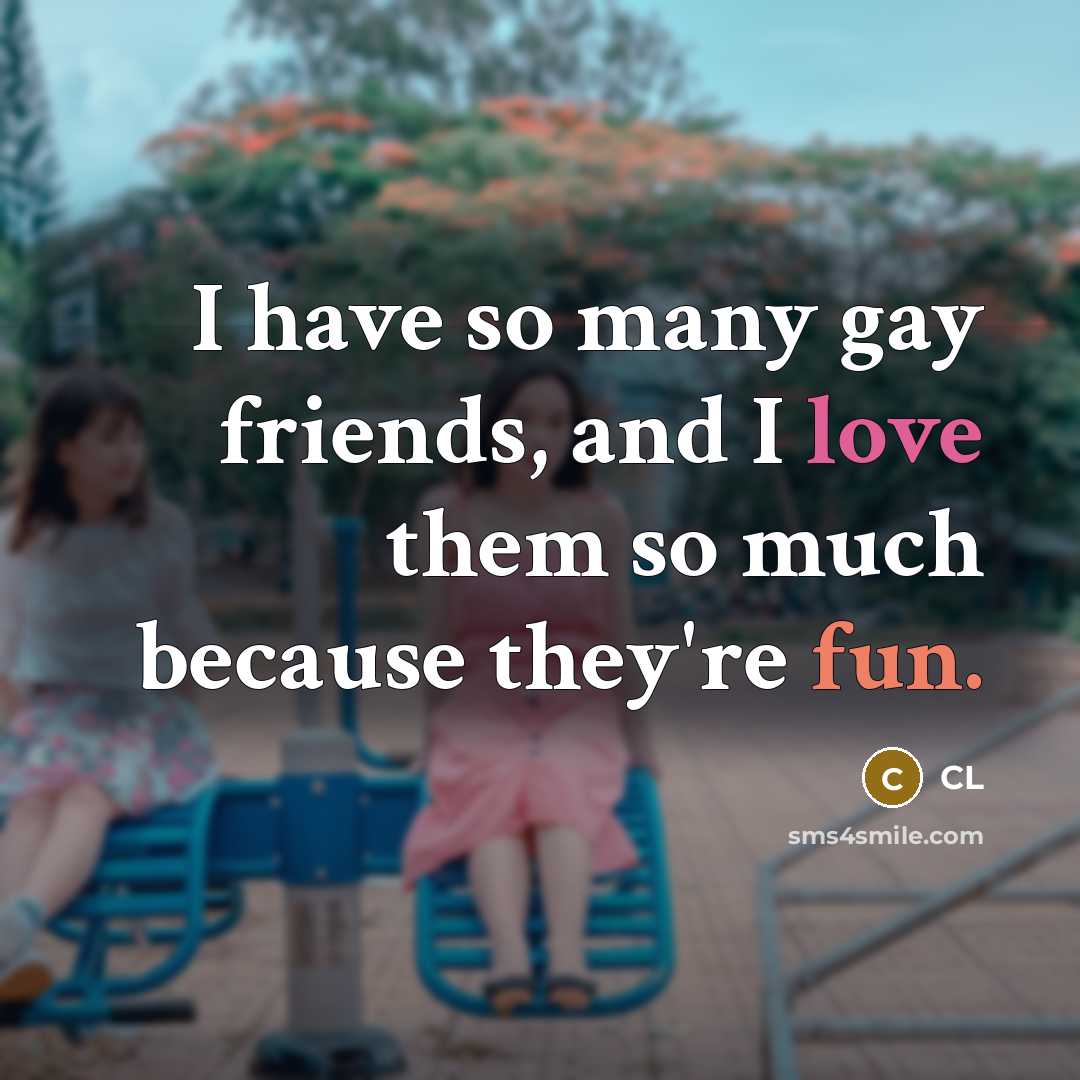 “I have so many gay friends, and I love them…” quote by CL