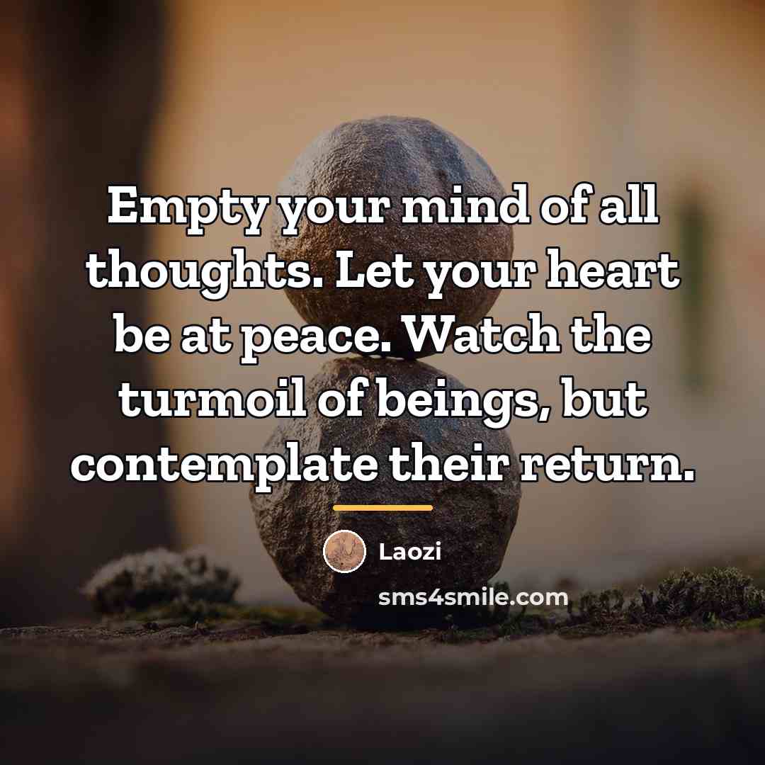 “Empty your mind of all thoughts. Let your heart be…” quote by Laozi
