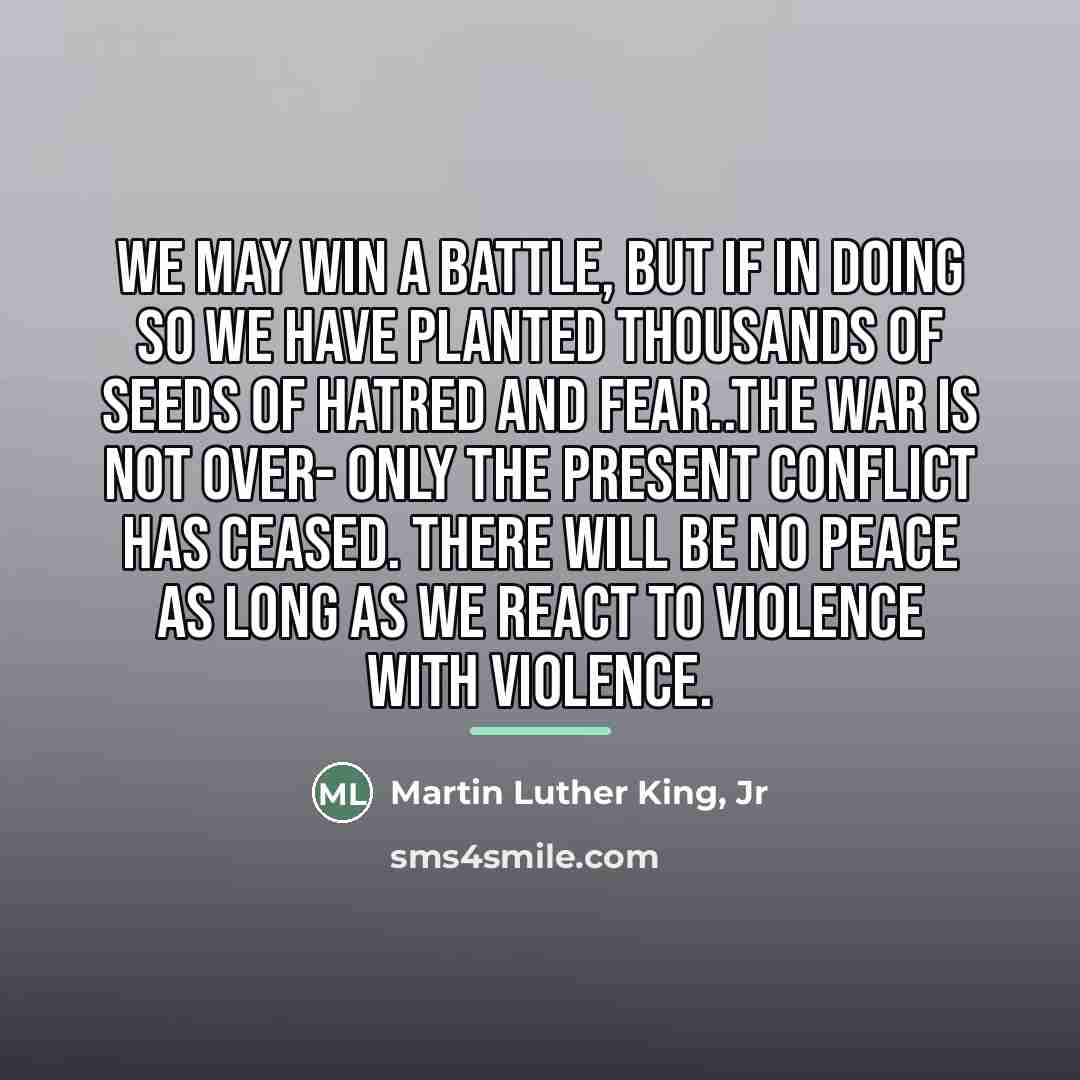 “We may win a battle, but if in doing so…” quote by Martin Luther King, Jr