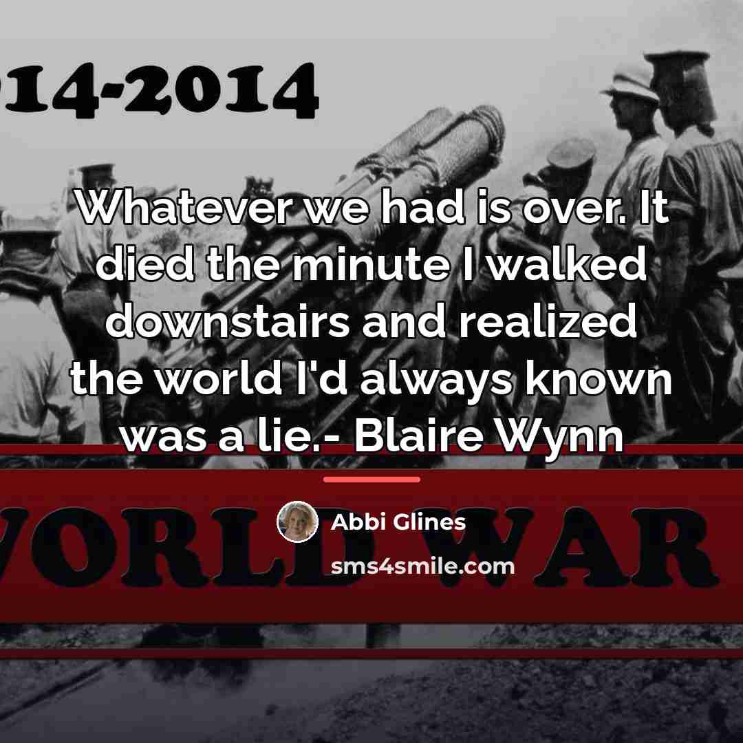“Whatever we had is over. It died the minute I…” quote by Abbi Glines