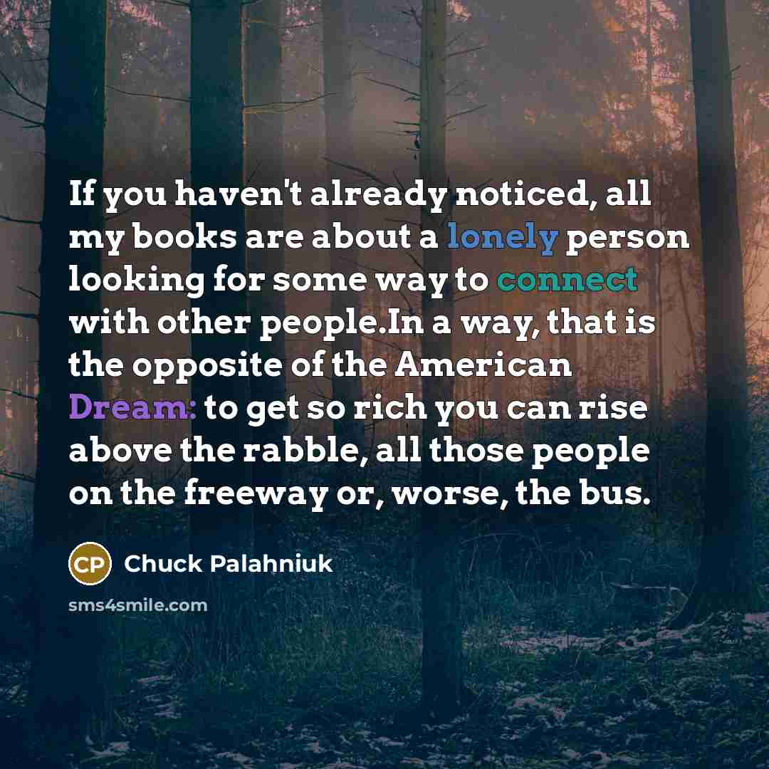 “If you haven't already noticed, all my books are about…” quote by Chuck Palahniuk