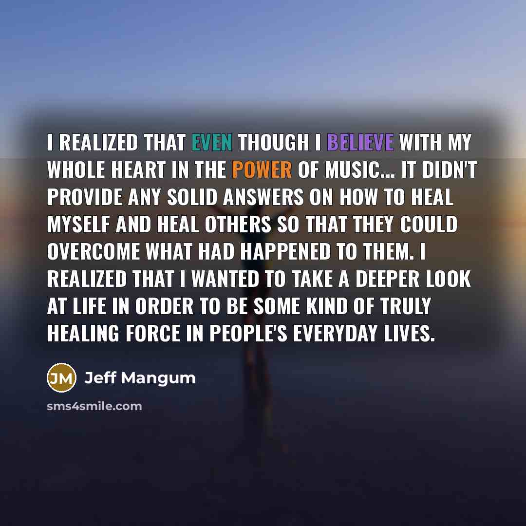 “I realized that even though I believe with my whole…” quote by Jeff Mangum