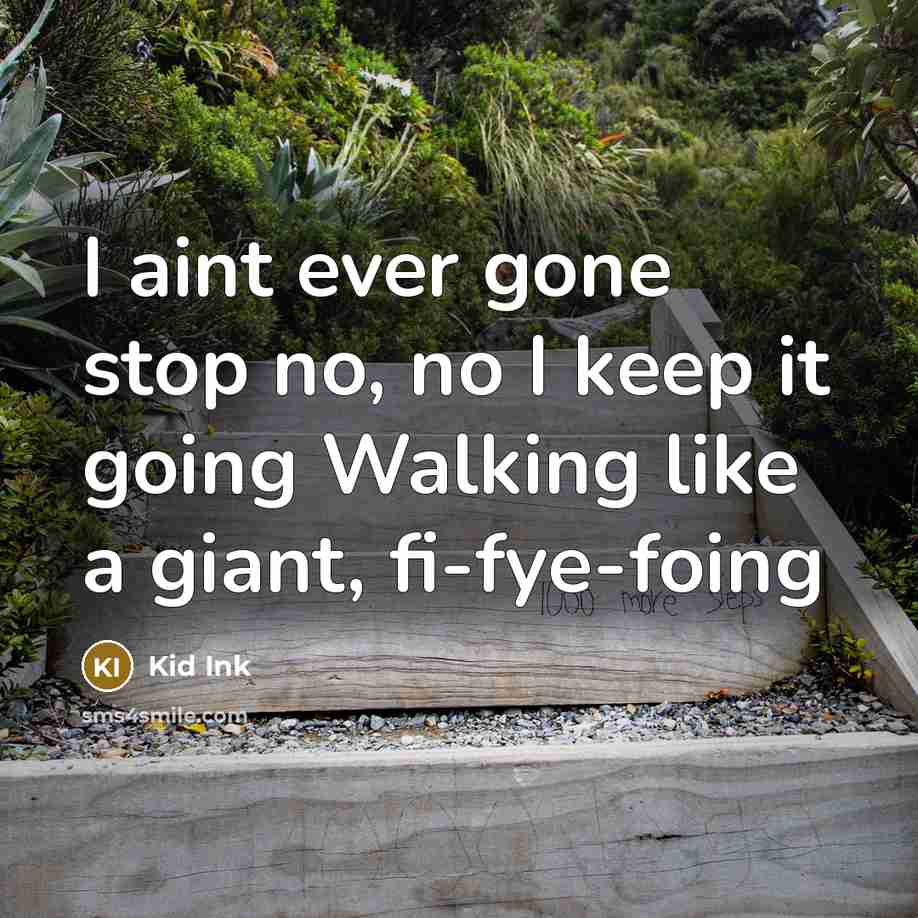 “I aint ever gone stop no, no I keep it…” quote by Kid Ink