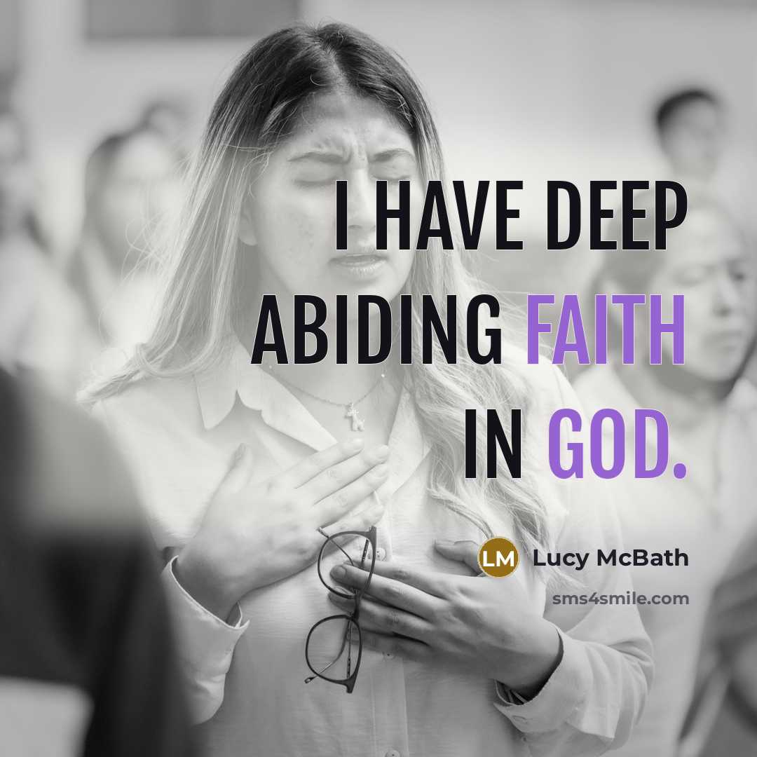 “I have deep abiding faith in God.” quote by Lucy McBath