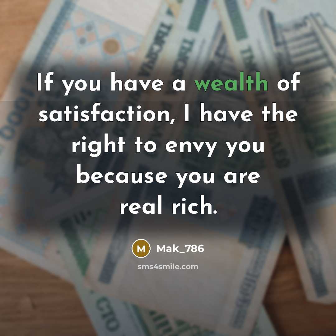 “If you have a wealth of satisfaction, I have the…” quote by Mak_786