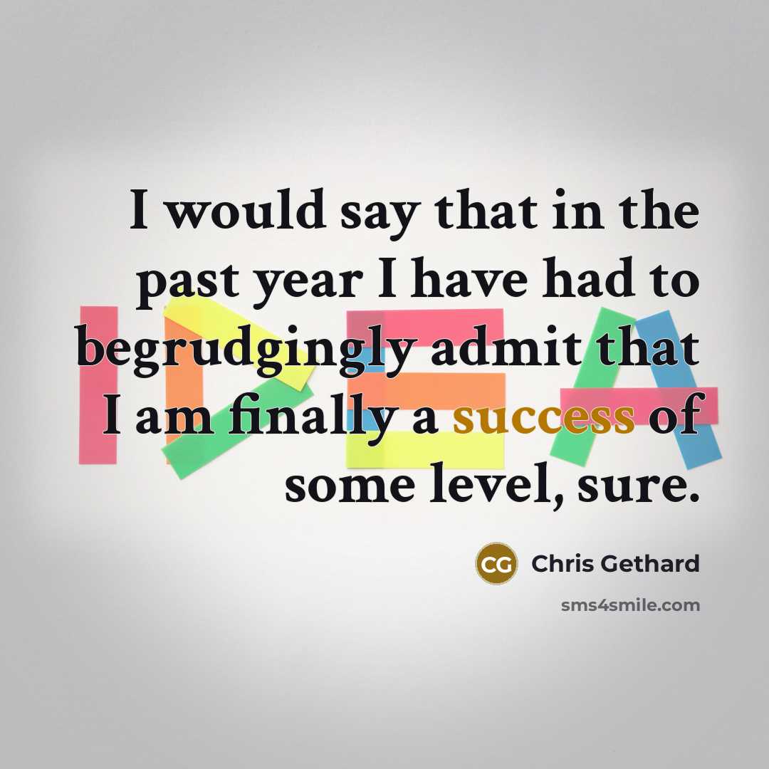 “I would say that in the past year I have…” quote by Chris Gethard