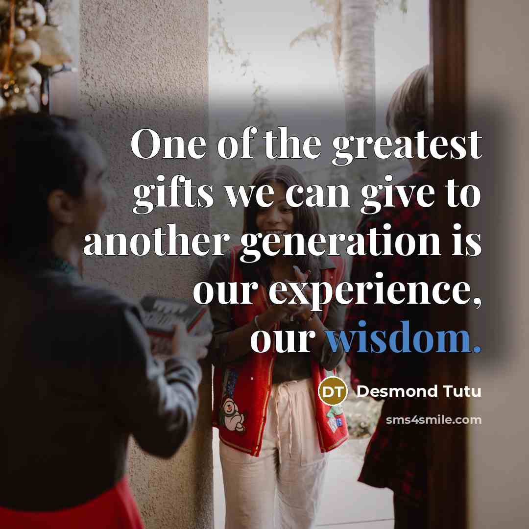 “One of the greatest gifts we can give to another…” quote by Desmond Tutu