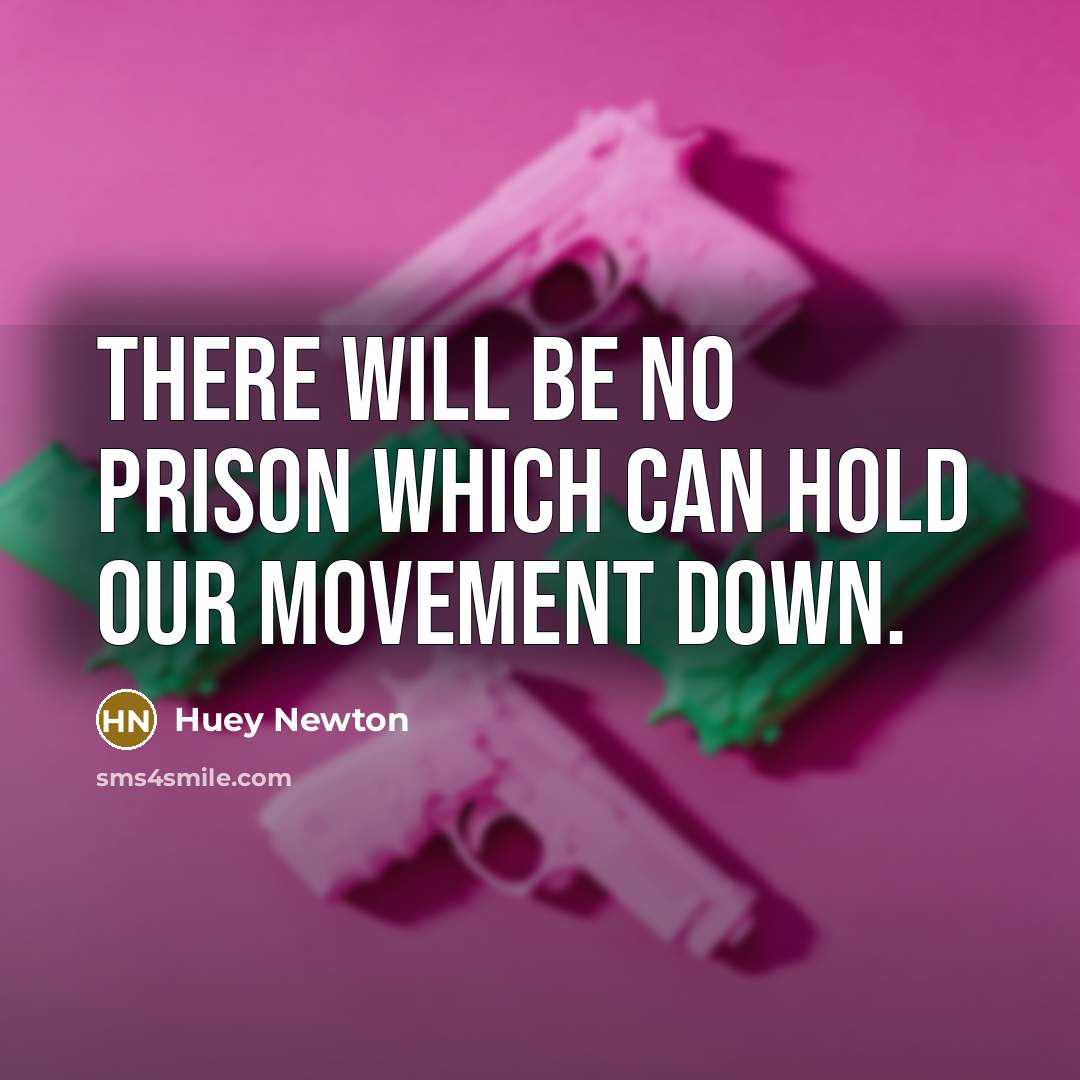 “There will be no prison which can hold our movement…” quote by Huey Newton