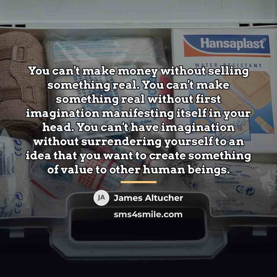 “You can't make money without selling something real. You can't…” quote by James Altucher