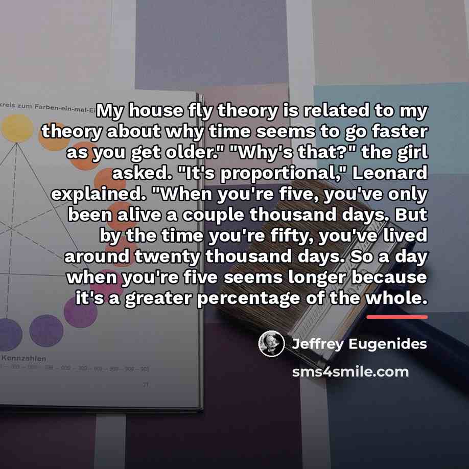 “My house fly theory is related to my theory about…” quote by Jeffrey Eugenides