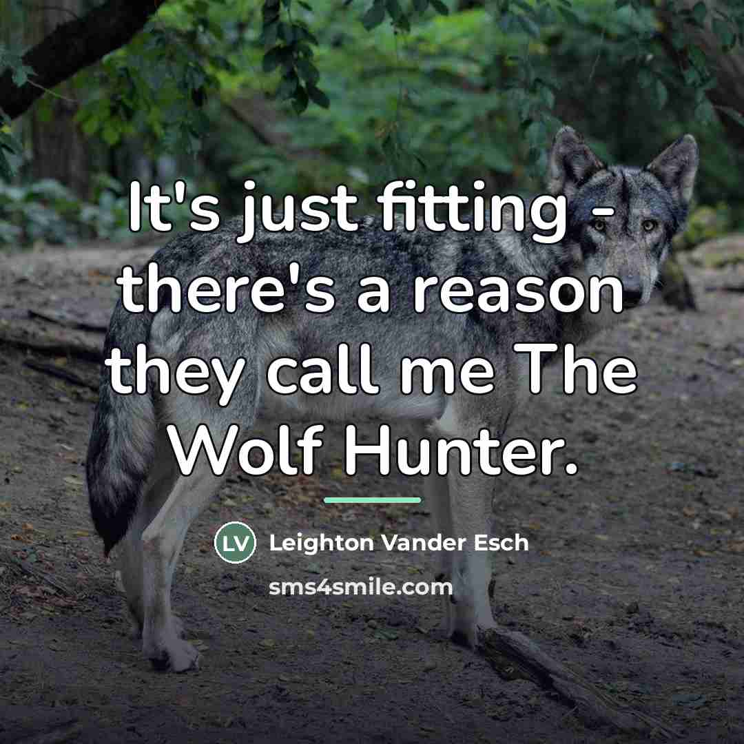 “It's just fitting - there's a reason they call me…” quote by Leighton Vander Esch