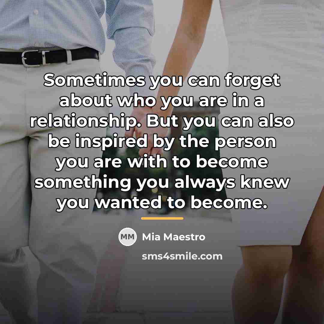 “Sometimes you can forget about who you are in a…” quote by Mia Maestro