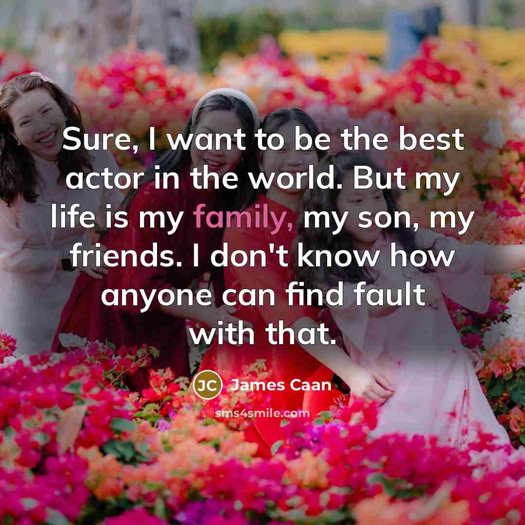 “Sure, I want to be the best actor in the…” quote by James Caan
