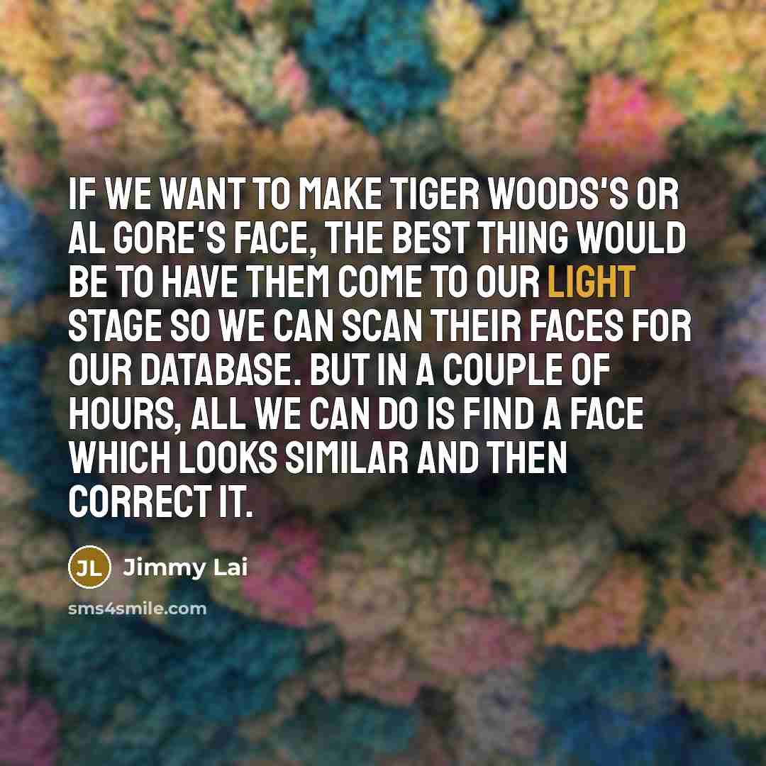 “If we want to make Tiger Woods's or Al Gore's…” quote by Jimmy Lai