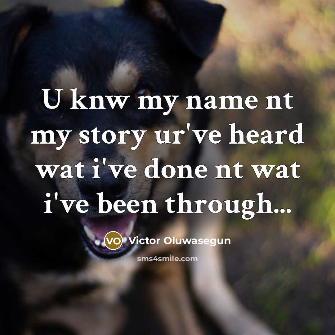 “U knw my name nt my story ur've heard wat i've done nt wat i've been through...” quote by Victor Oluwasegun