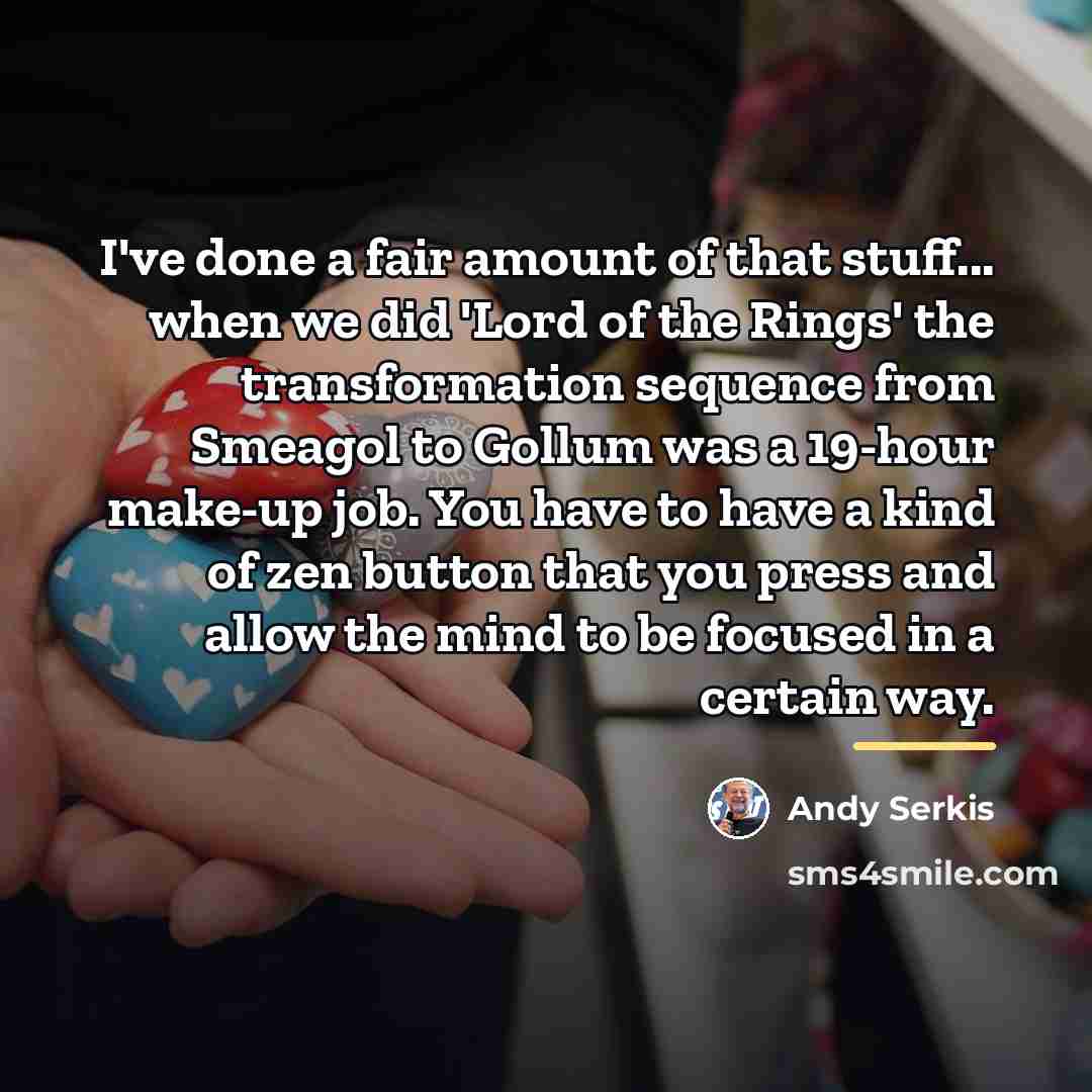 “I've done a fair amount of that stuff... when we…” quote by Andy Serkis