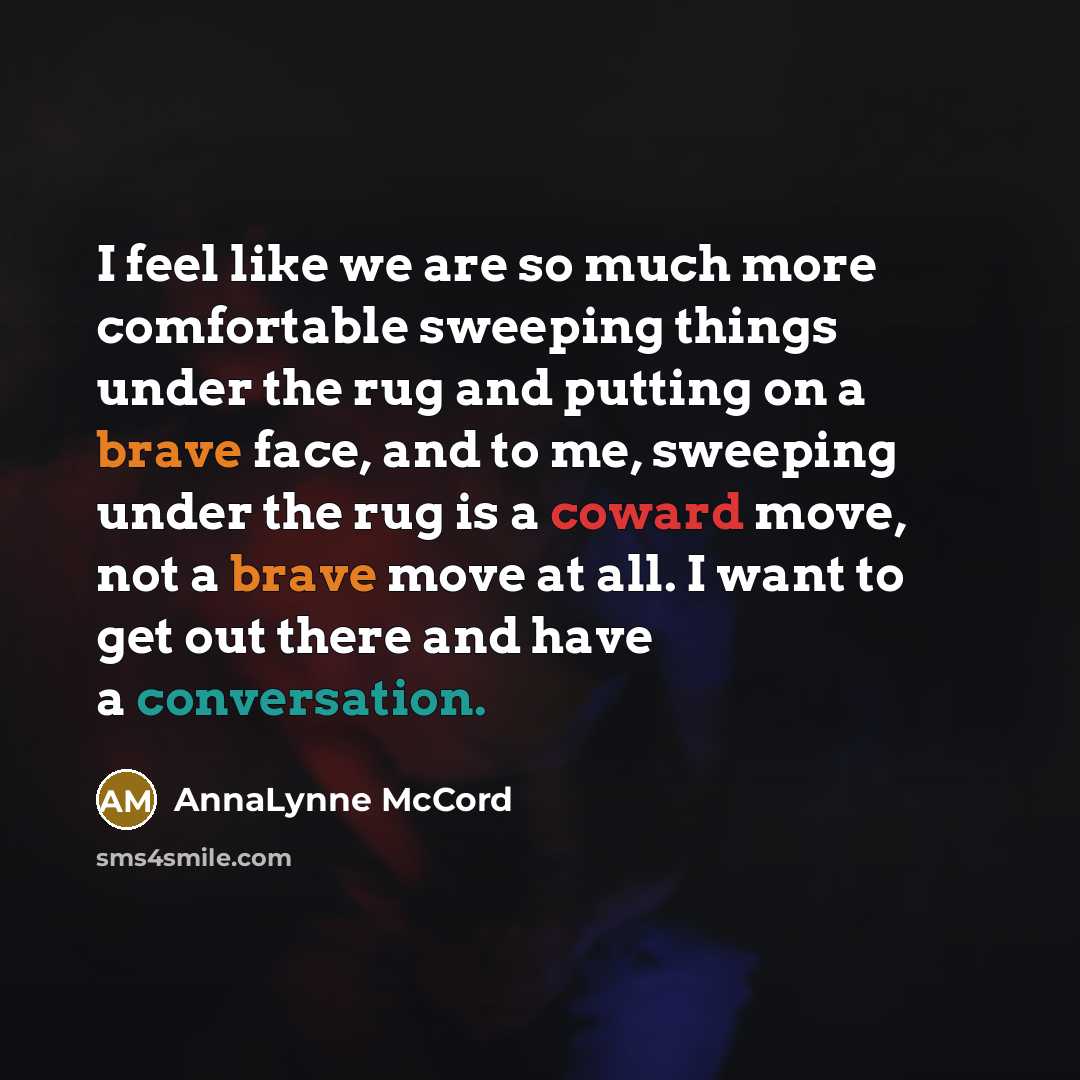 “I feel like we are so much more comfortable sweeping…” quote by AnnaLynne McCord