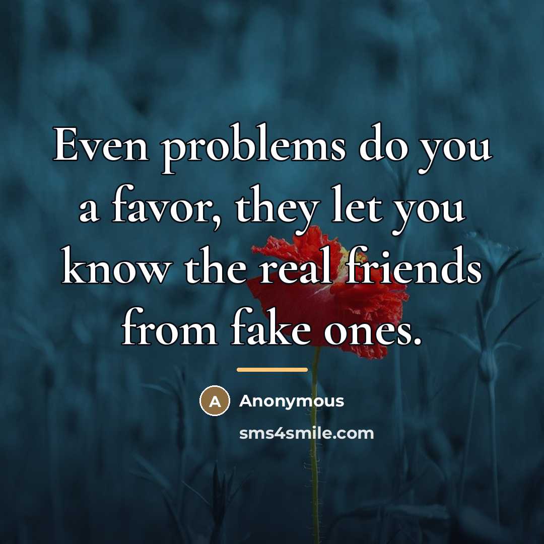 “Even problems do you a favor, they let you know…” quote by Anonymous