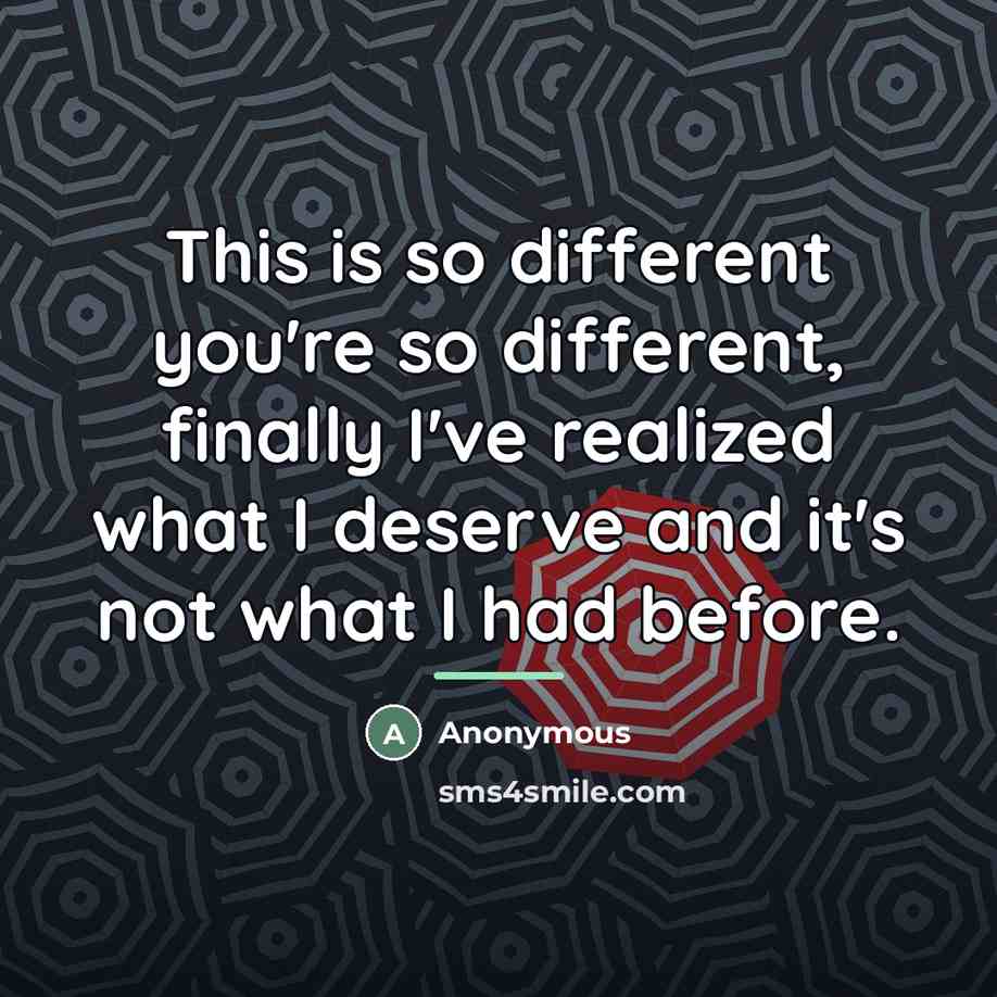 “This is so different you're so different, finally I've realized…” quote by Anonymous