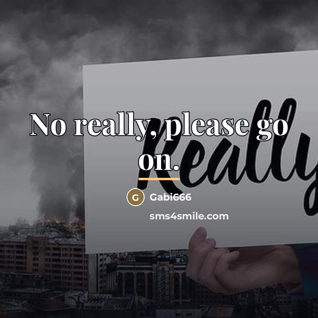 “No really, please go on.…” quote by Gabi666