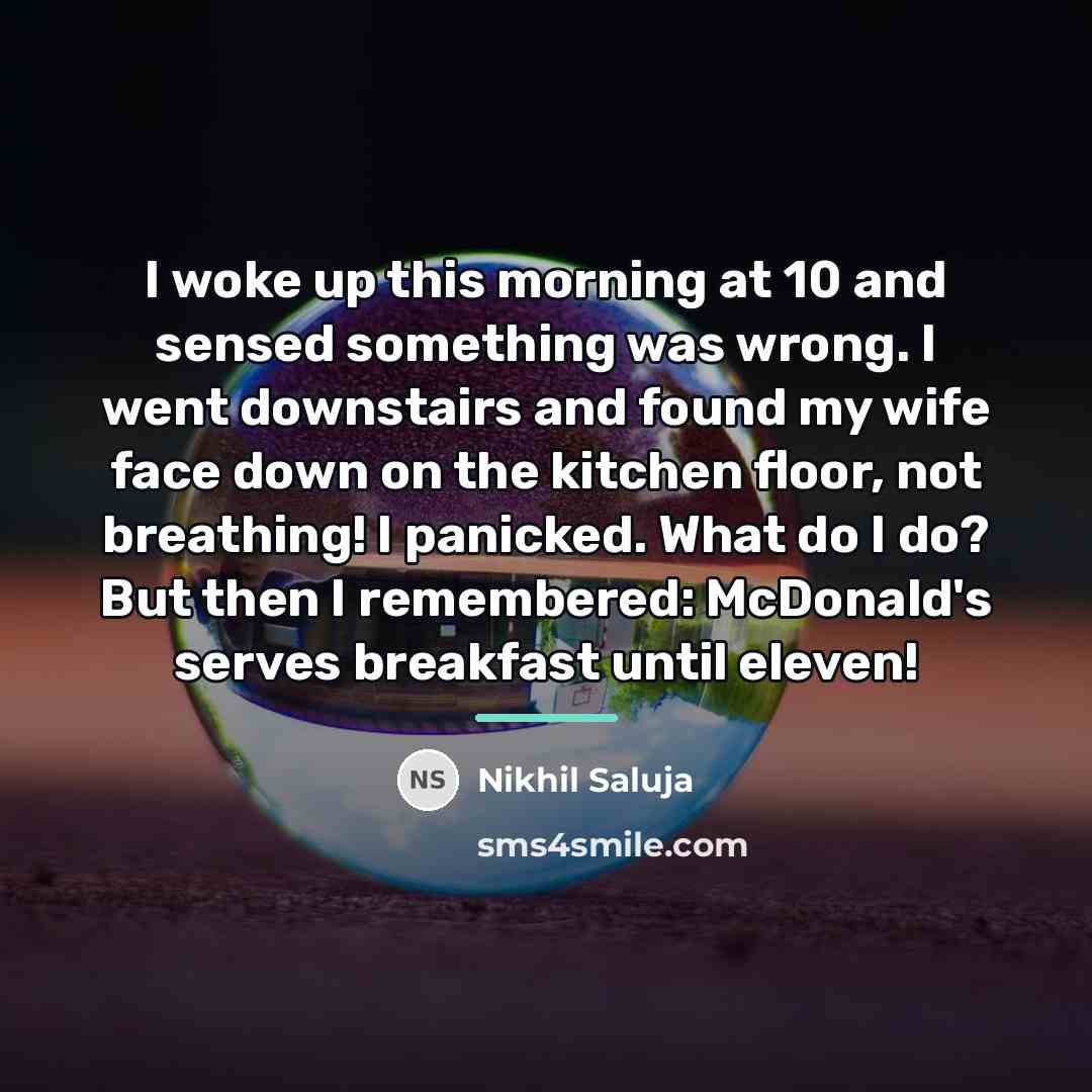 “I woke up this morning at 10 and sensed something…” quote by Nikhil Saluja