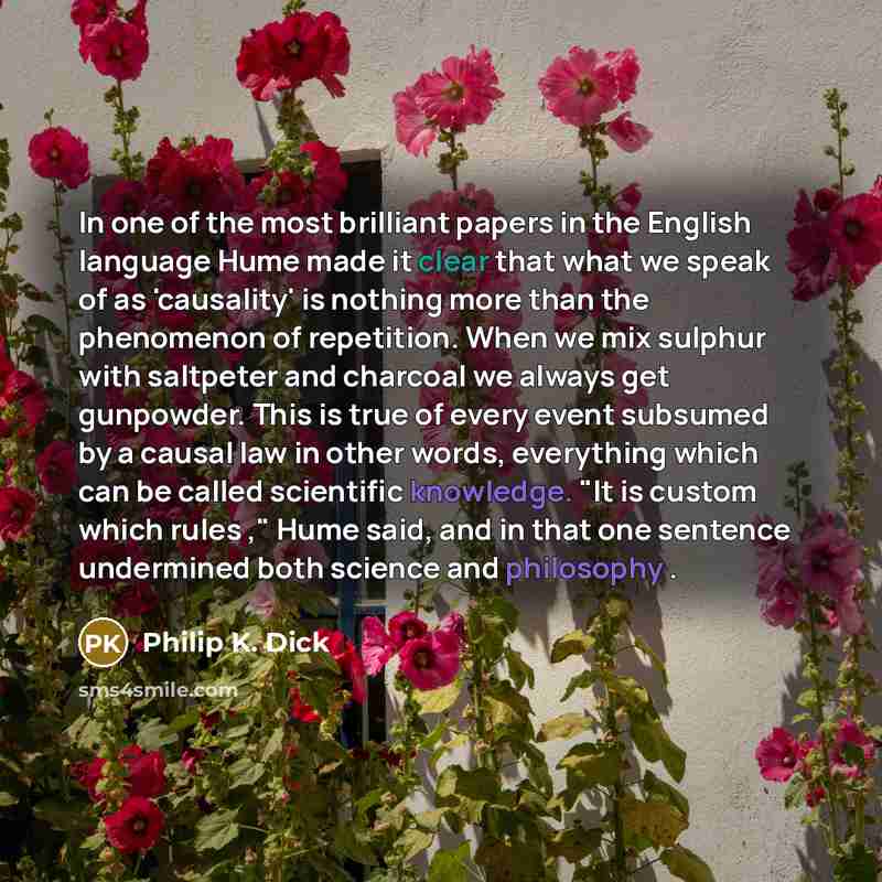 “In one of the most brilliant papers in the English…” quote by Philip K. Dick