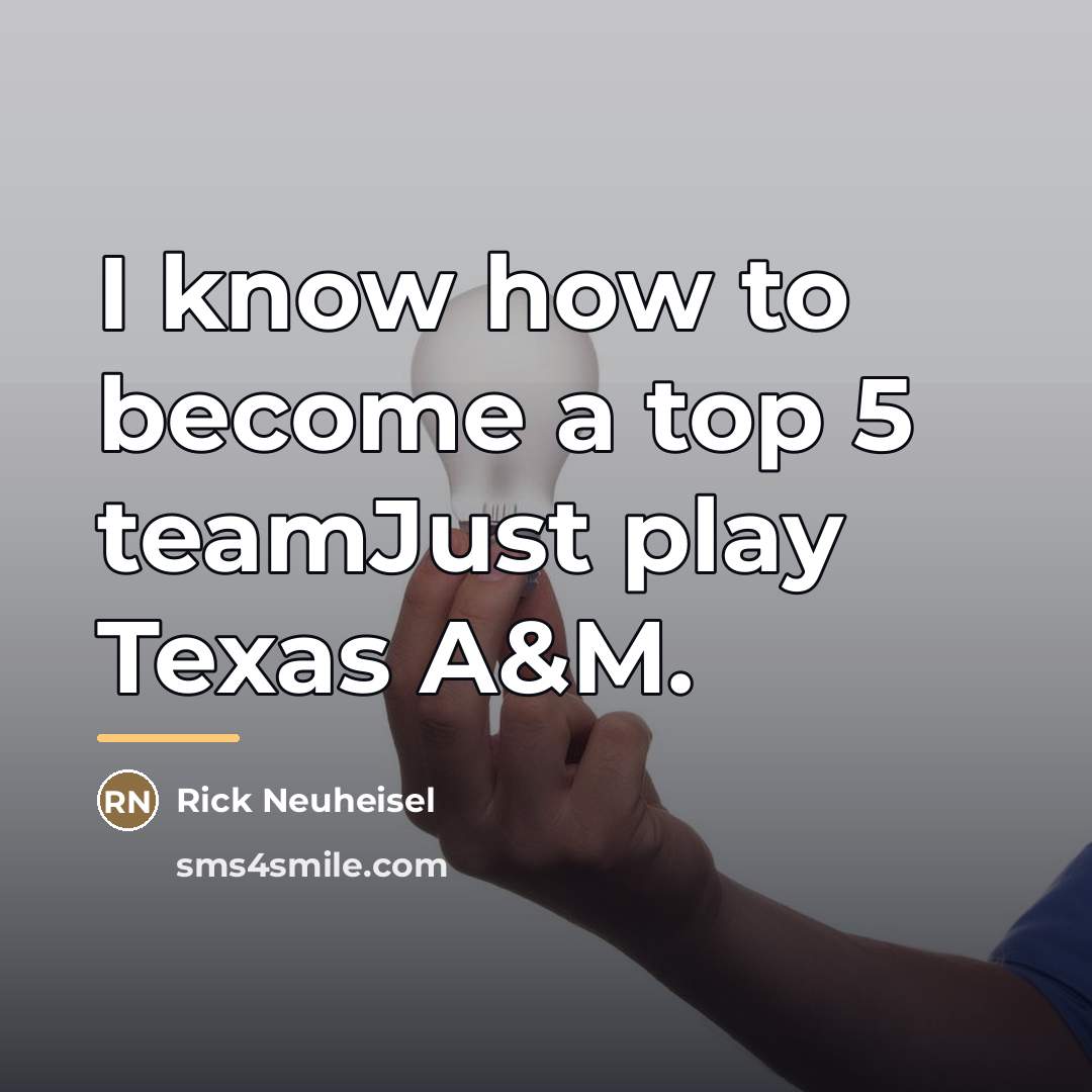 “I know how to become a top 5 teamJust play…” quote by Rick Neuheisel