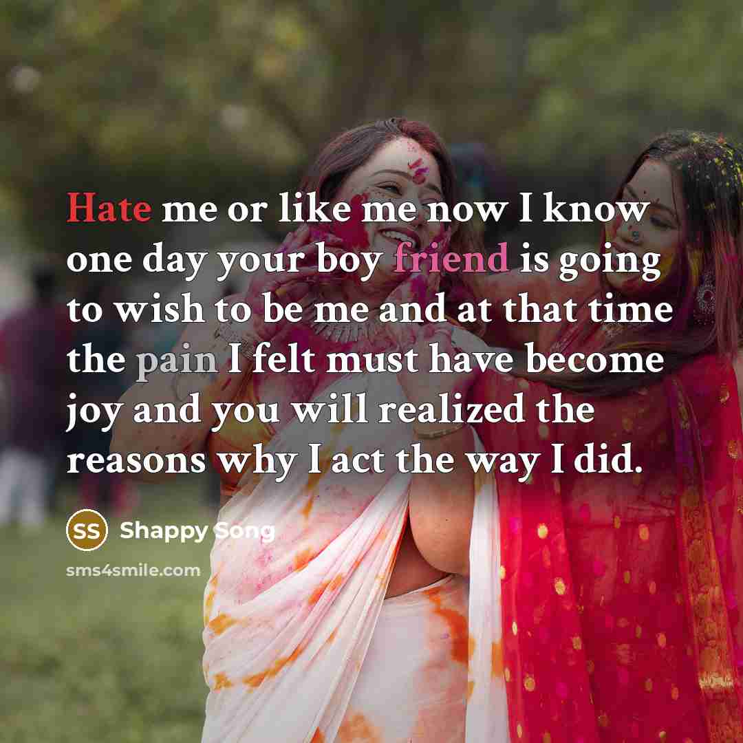 “Hate me or like me now I know one day…” quote by Shappy Song