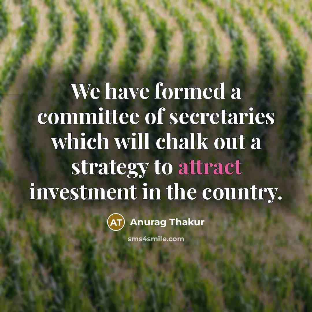 “We have formed a committee of secretaries which will chalk…” quote by Anurag Thakur