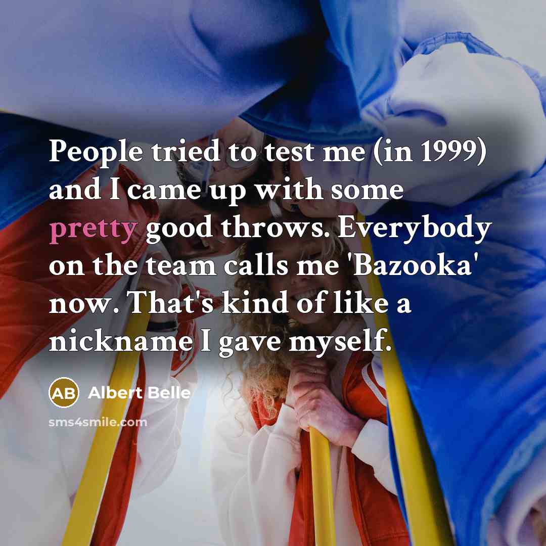 “People tried to test me (in 1999) and I came…” quote by Albert Belle