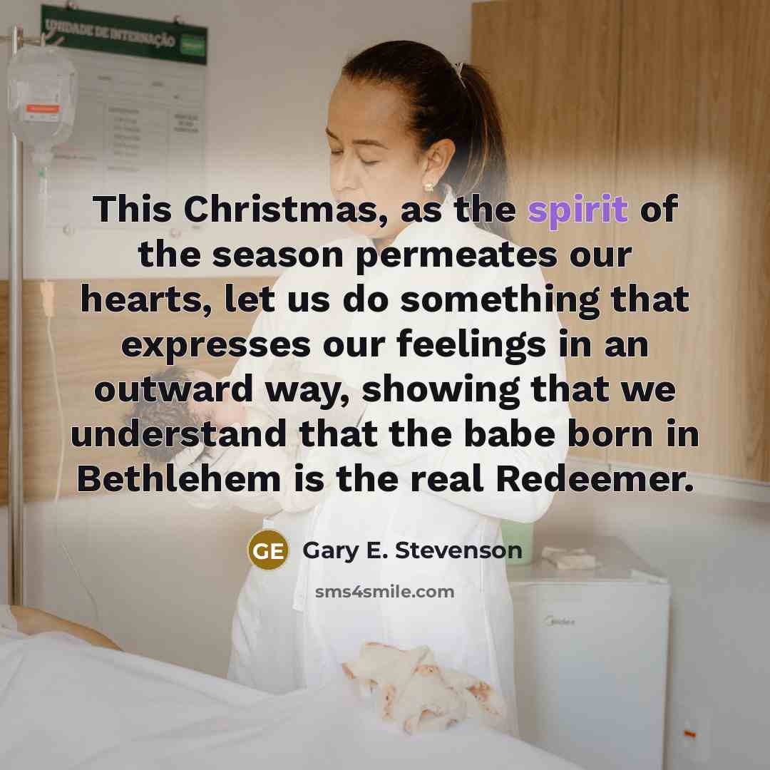 “This Christmas, as the spirit of the season permeates our…” quote by Gary E. Stevenson