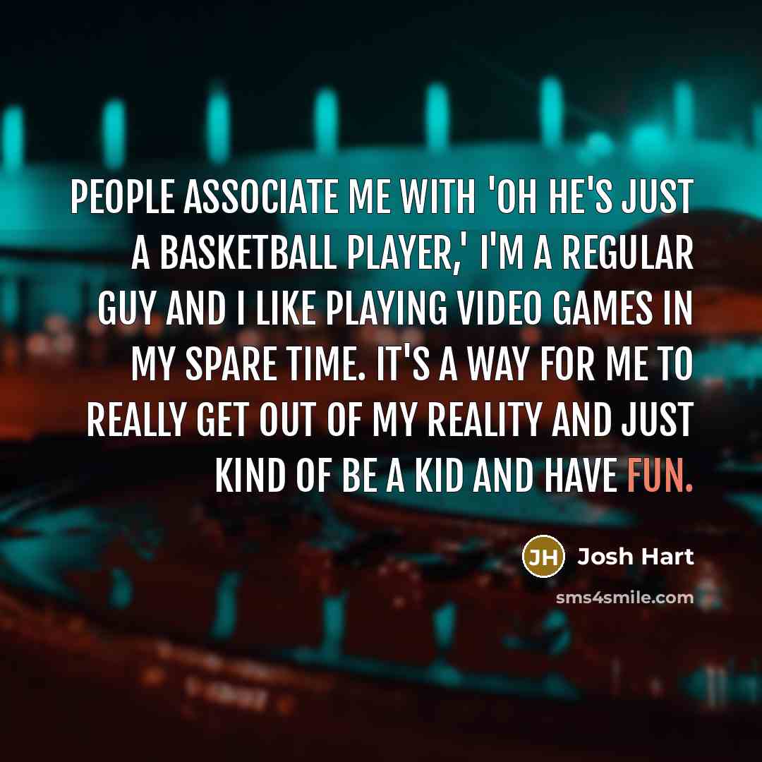 “People associate me with 'oh he's just a basketball player,'…” quote by Josh Hart
