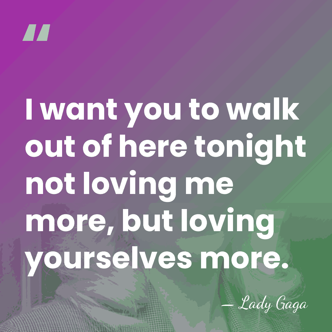 I want you to walk out of here tonight not loving me&hellip; - Lady Gaga