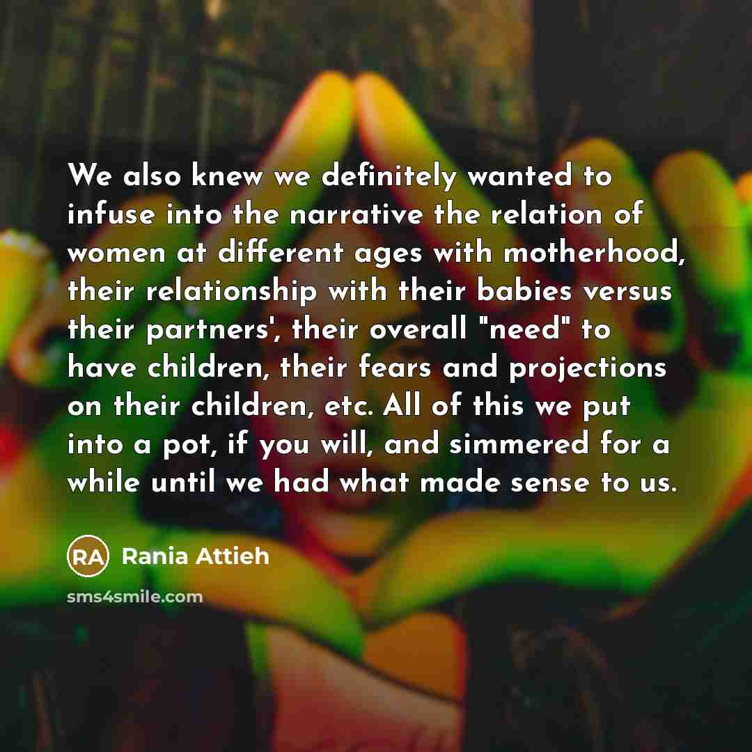 “We also knew we definitely wanted to infuse into the…” quote by Rania Attieh