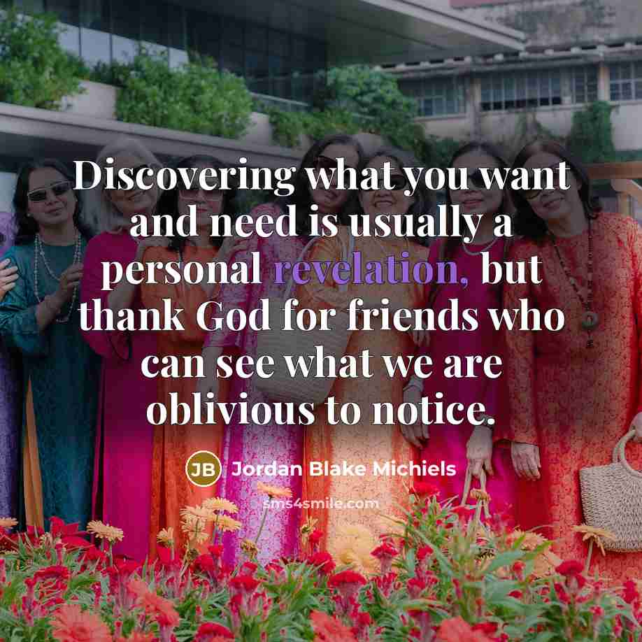 “Discovering what you want and need is usually a personal…” quote by Jordan Blake Michiels