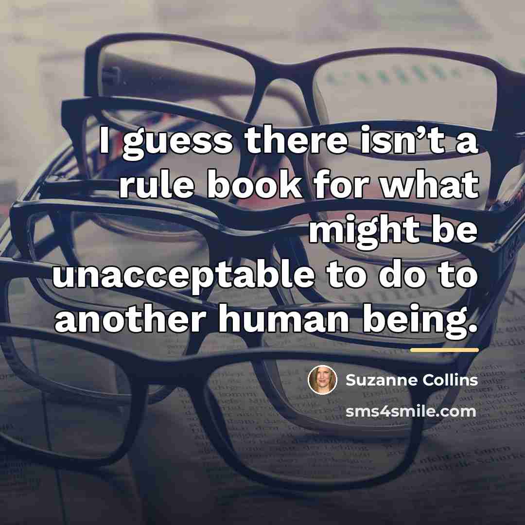 “I guess there isn’t a rule book for what might…” quote by Suzanne Collins