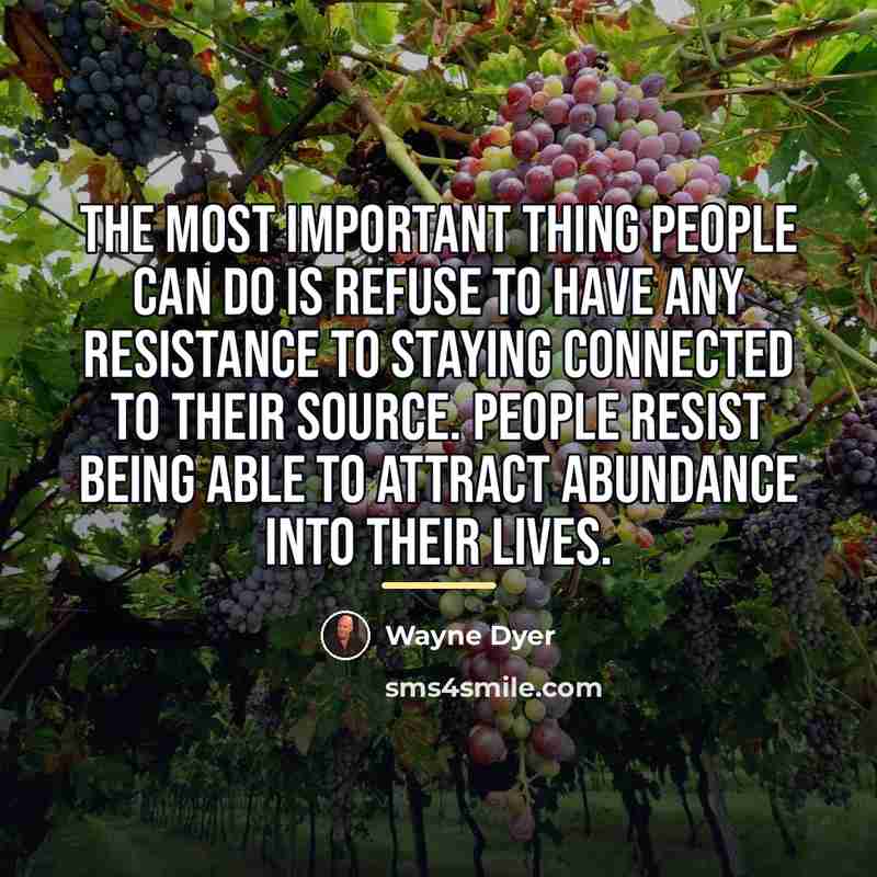 “The most important thing people can do is refuse to…” quote by Wayne Dyer