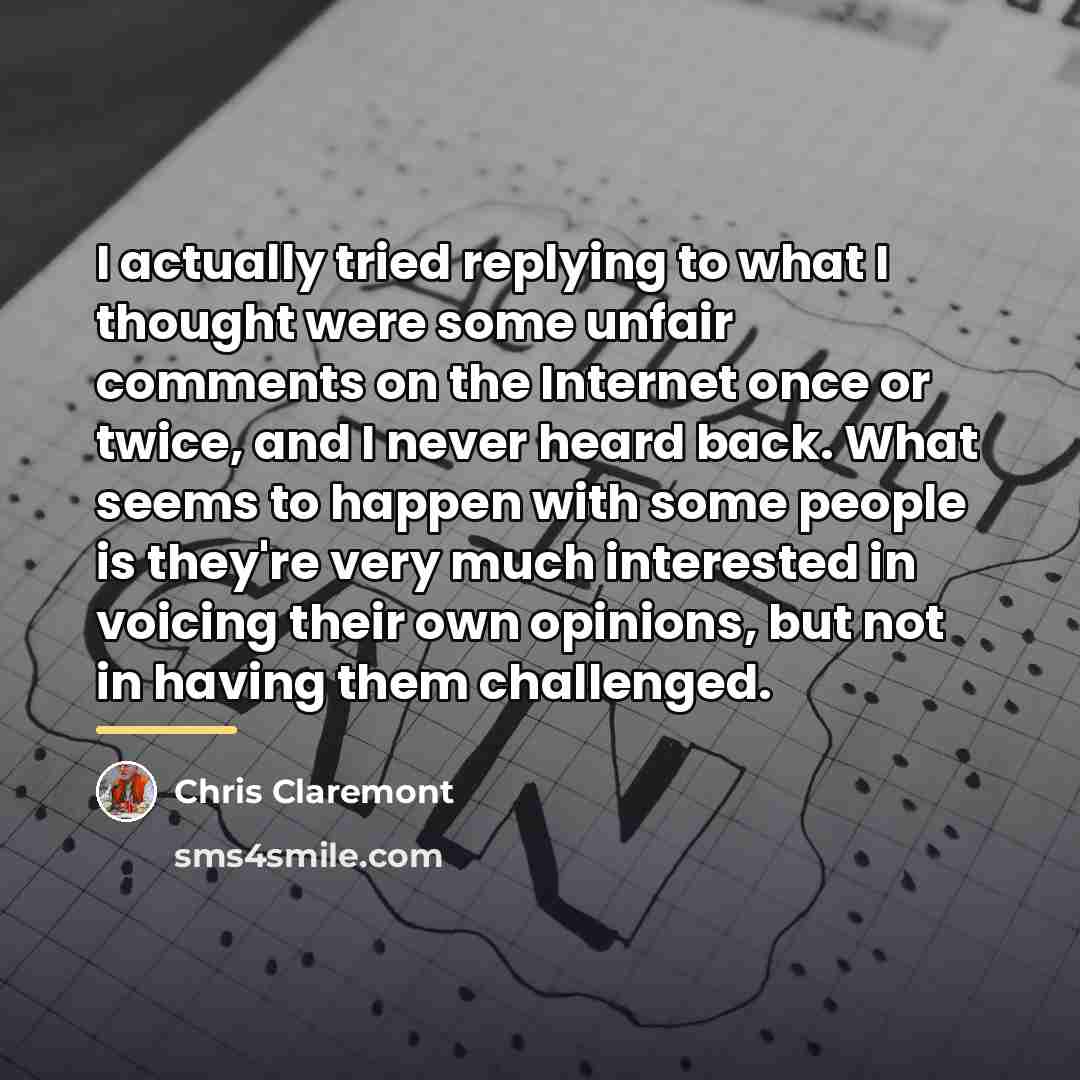“I actually tried replying to what I thought were some…” quote by Chris Claremont