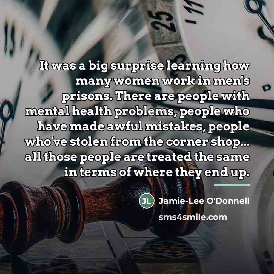 “It was a big surprise learning how many women work…” quote by Jamie-Lee O'Donnell