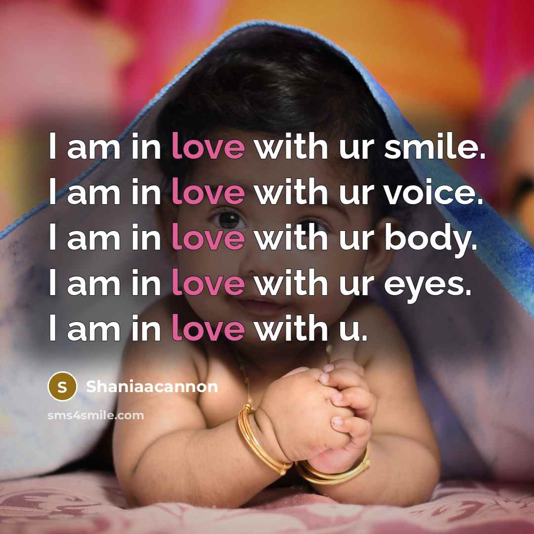 “I am in love with ur smile. I am in…” quote by Shaniaacannon
