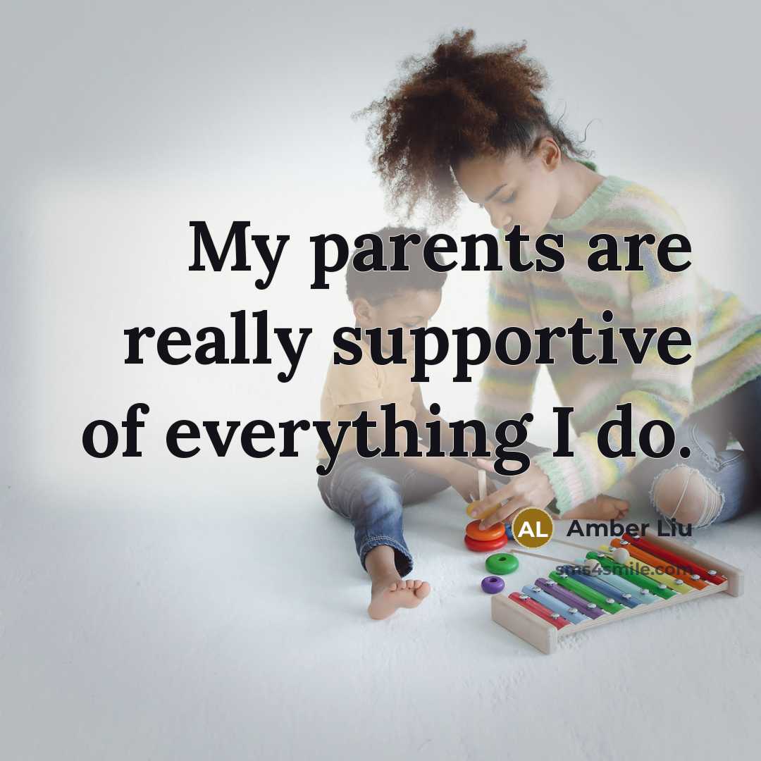 “My parents are really supportive of everything I do.…” quote by Amber Liu