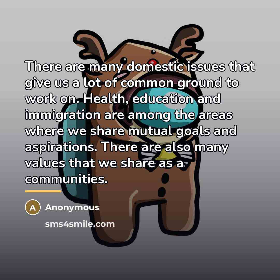 “There are many domestic issues that give us a lot…” quote by Anonymous