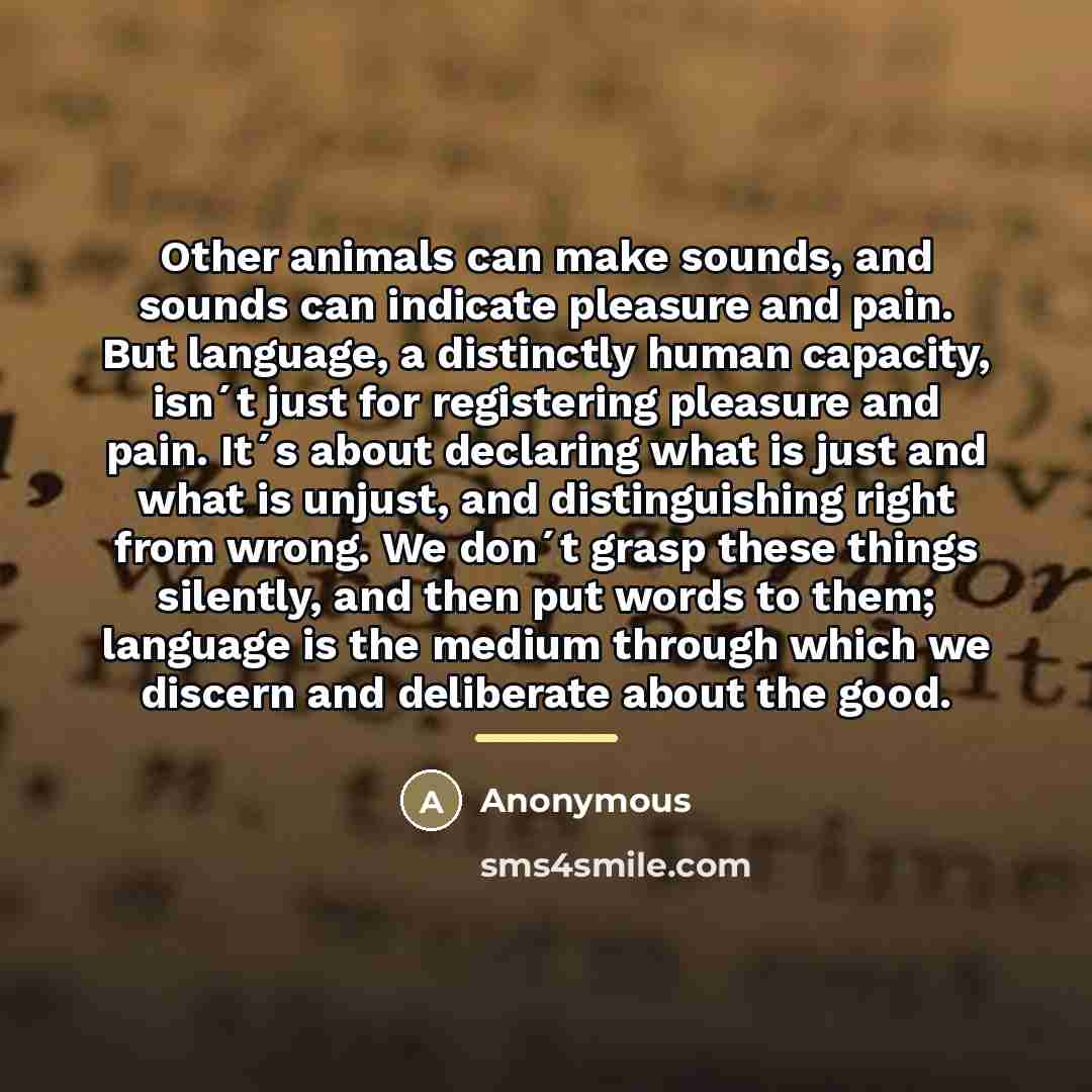 “Other animals can make sounds, and sounds can indicate pleasure…” quote by Anonymous