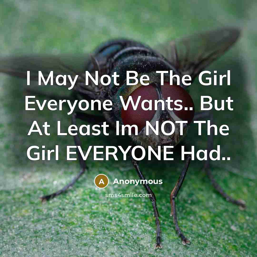 “I May Not Be The Girl Everyone Wants.. But At Least Im NOT The Girl EVERYONE Had..” quote by Anonymous