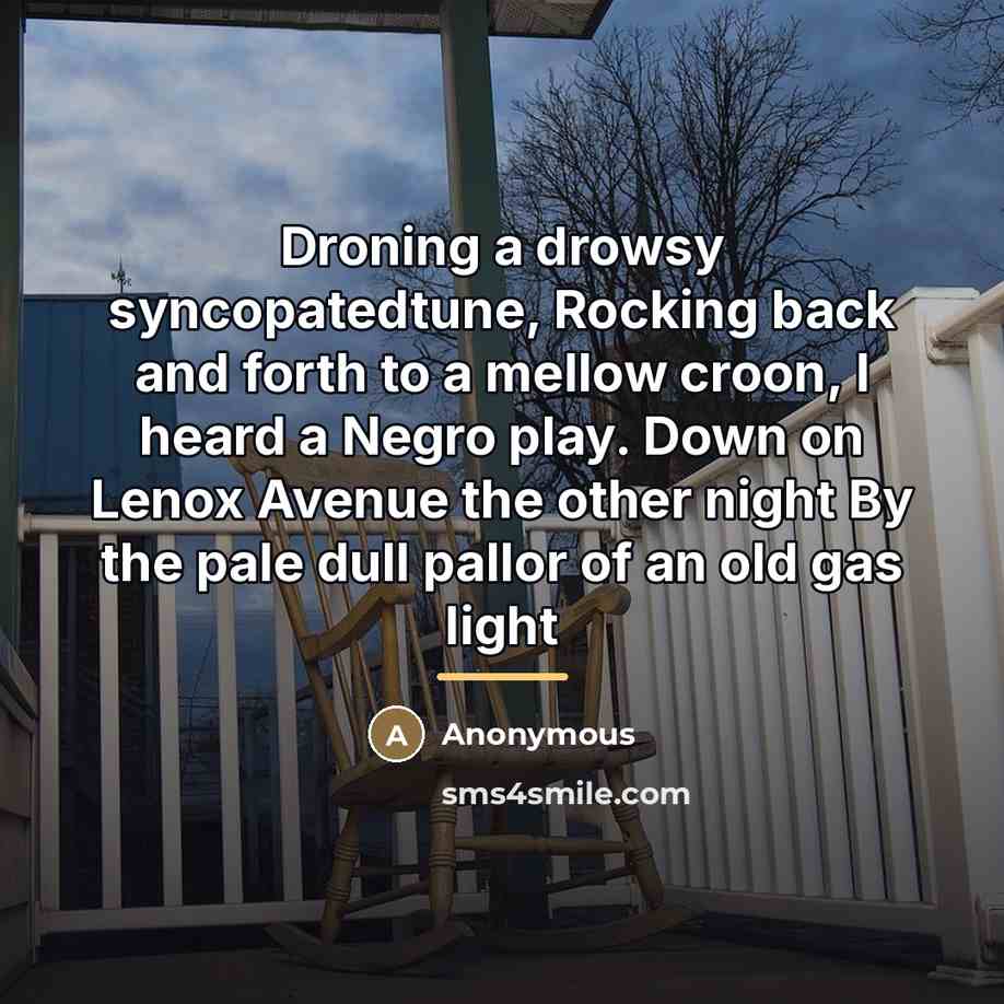 “Droning a drowsy syncopatedtune, Rocking back and forth to a…” quote by Anonymous